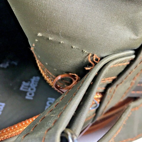 Mr Roberts RARE Vtg Olive Green CarryOn Travel Bag - Picture 9 of 12